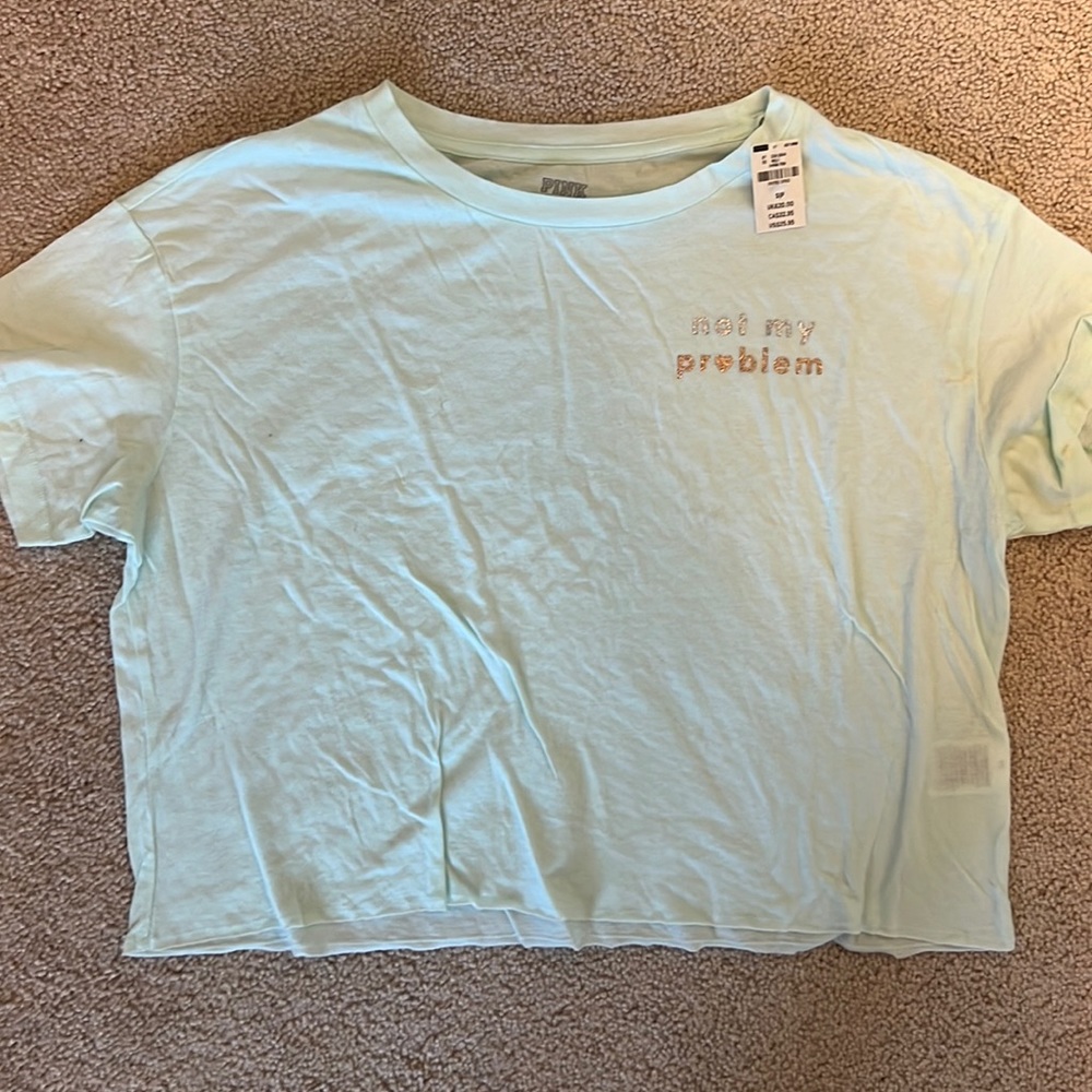 PINK - Brand new crop top, mint green